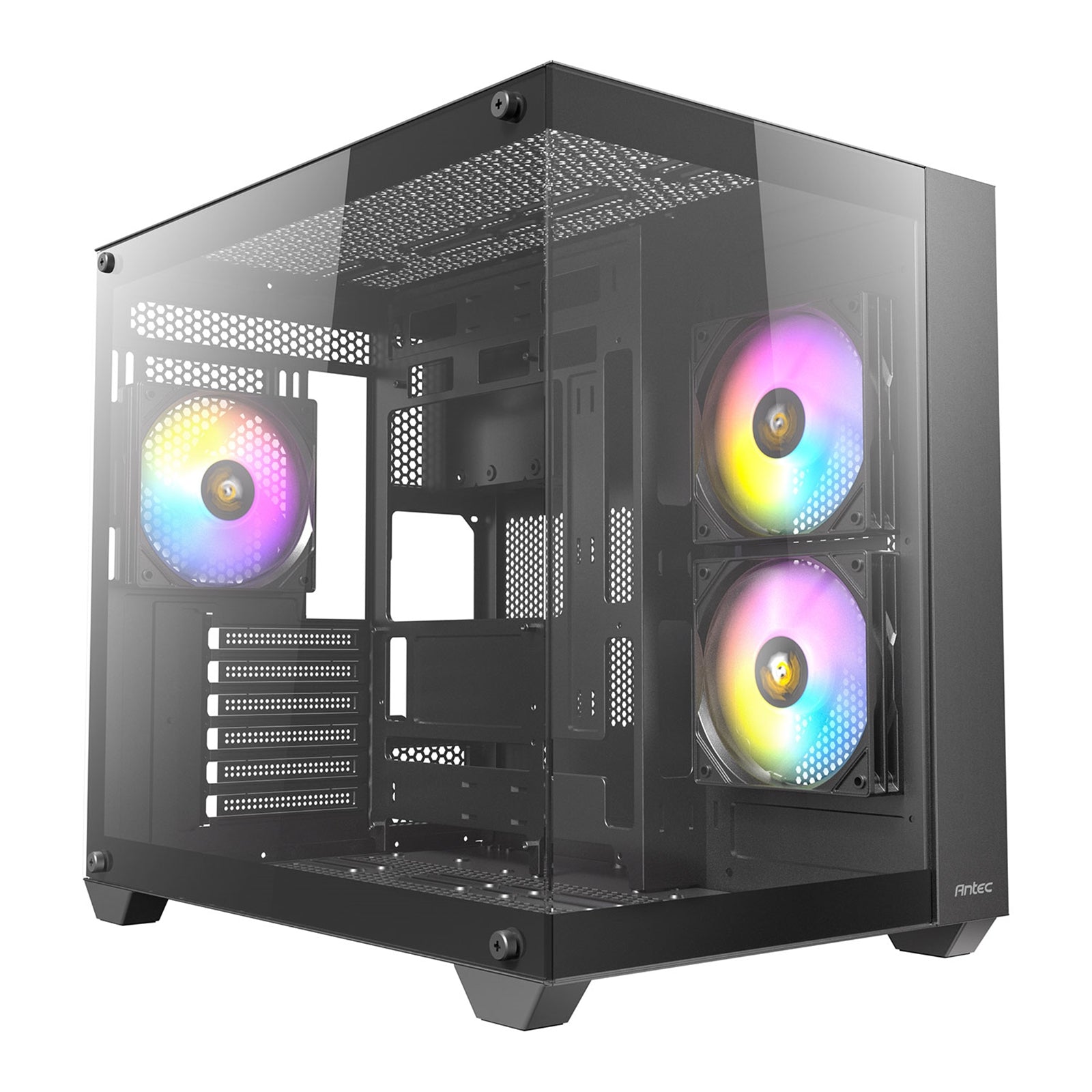 ANTEC CX800 Mid Tower Gaming Case - 270° Tempered Glass, 3x ARGB Fans ANTEC CX800 Mid Tower Gaming Case - 270° Tempered Glass, 3x ARGB Fans